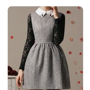 New Peter Pan Collar Sleeveless Dress